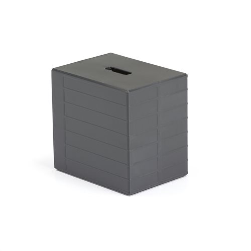 Zásuvkový box na triedenie dokumentov, 7 priehradok, čierny