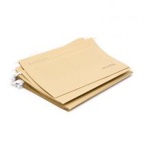 Závesné dosky pre kartotékové skrine typu FOLIO, 25 ks, hnedé